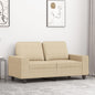 Tweezitsbank 120 cm stof crèmekleurig