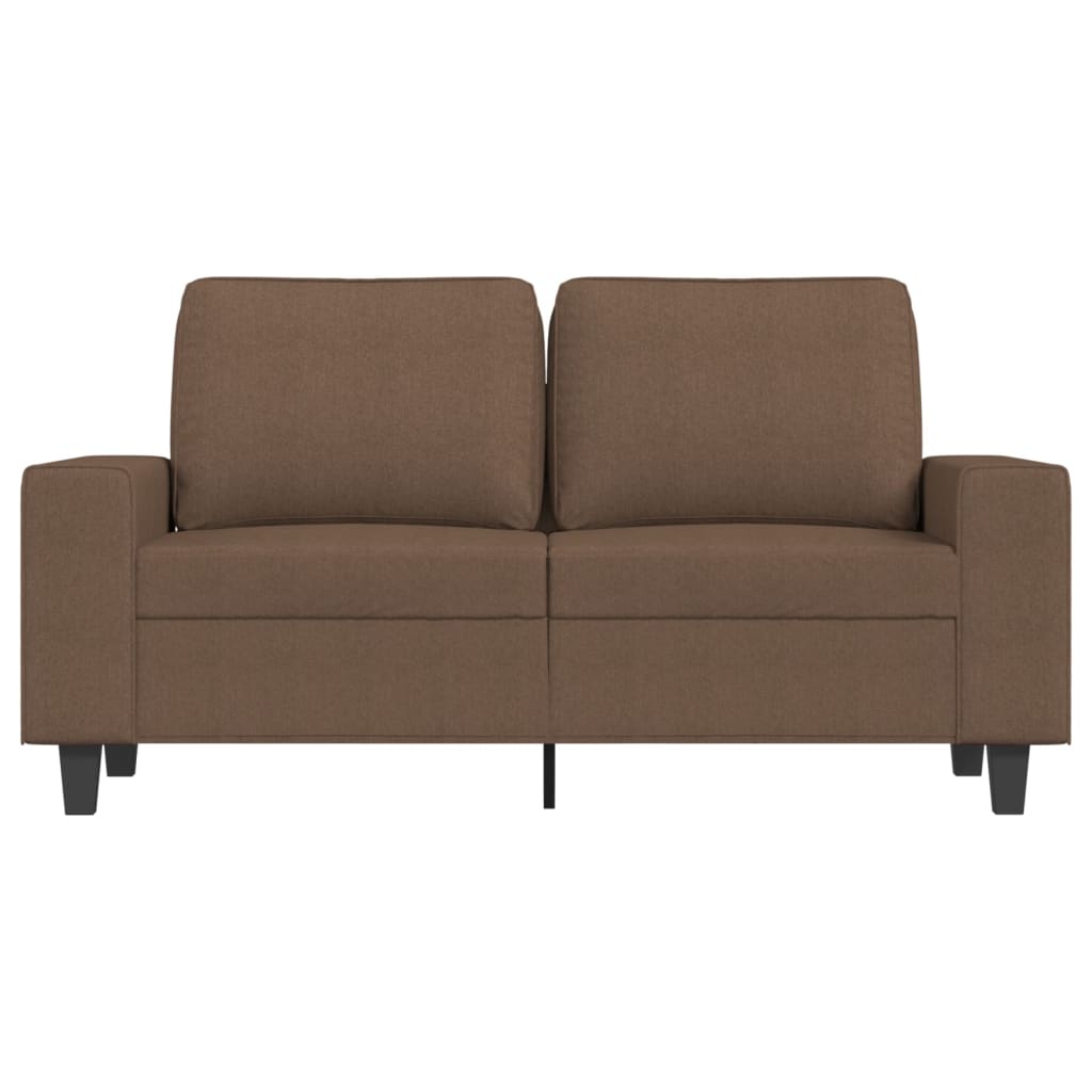 Tweezitsbank 120 cm stof bruin