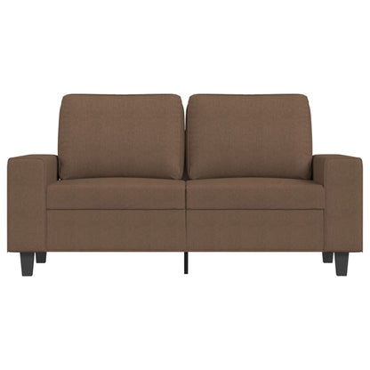 Tweezitsbank 120 cm stof bruin