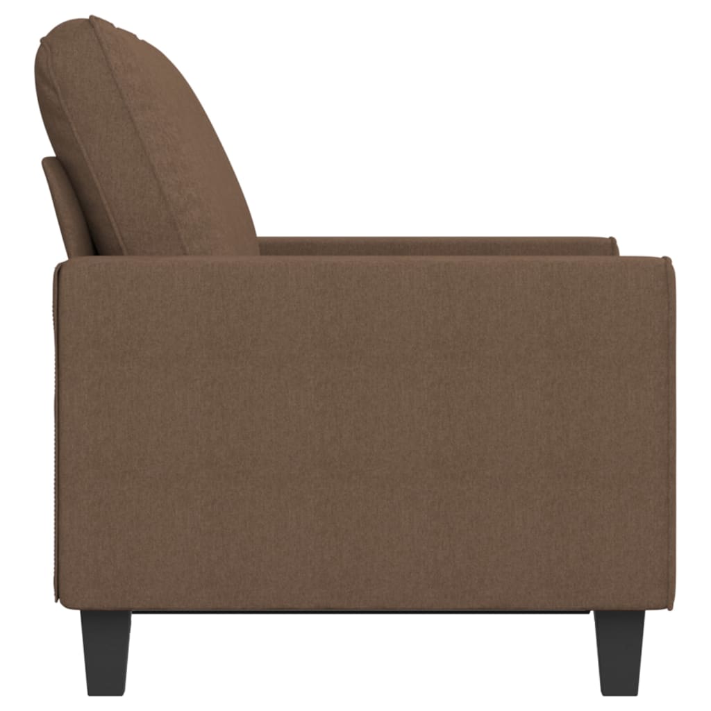 Tweezitsbank 120 cm stof bruin