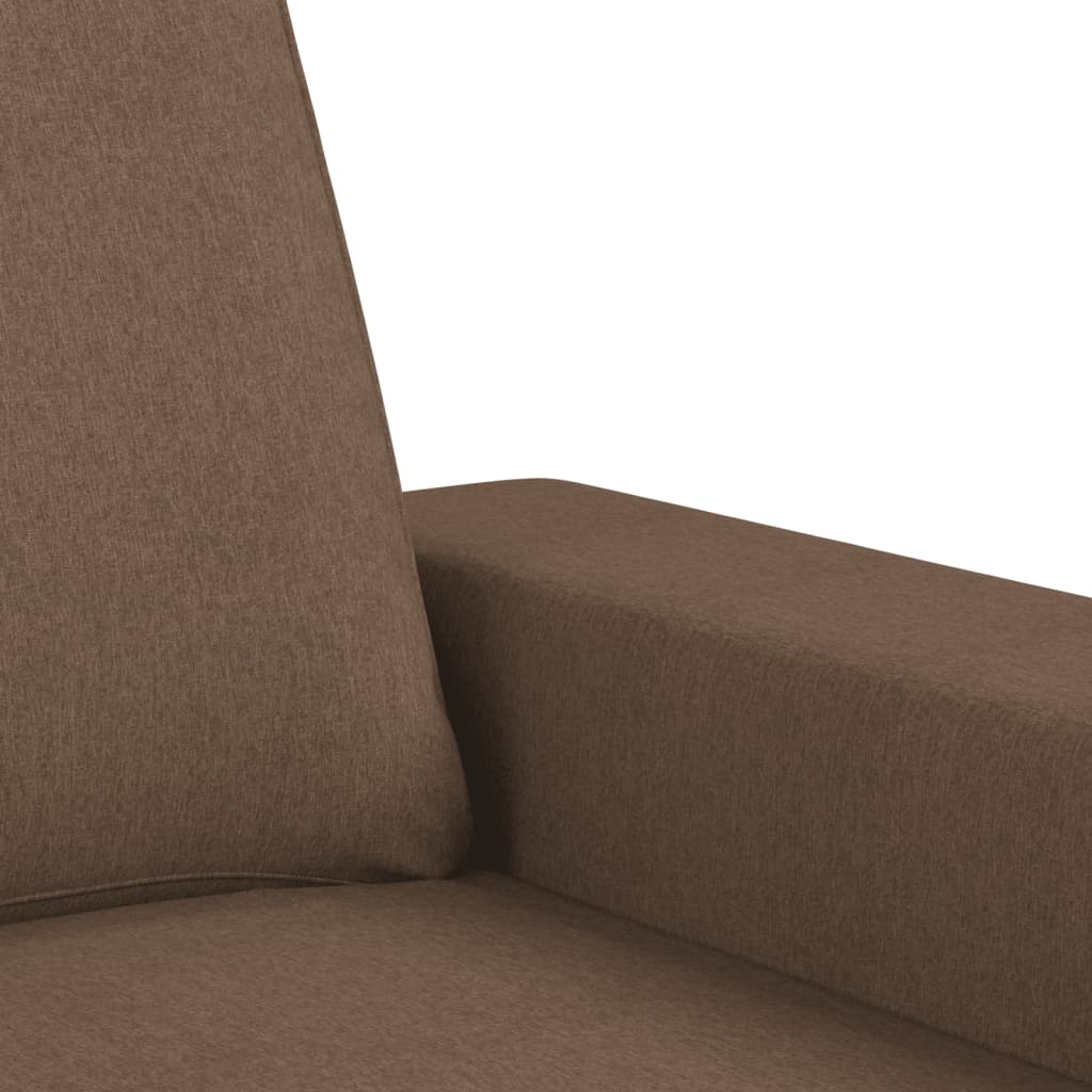 Tweezitsbank 120 cm stof bruin