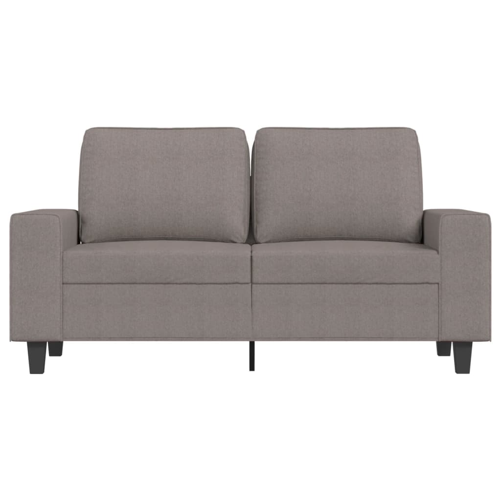 Tweezitsbank 120 cm stof taupe