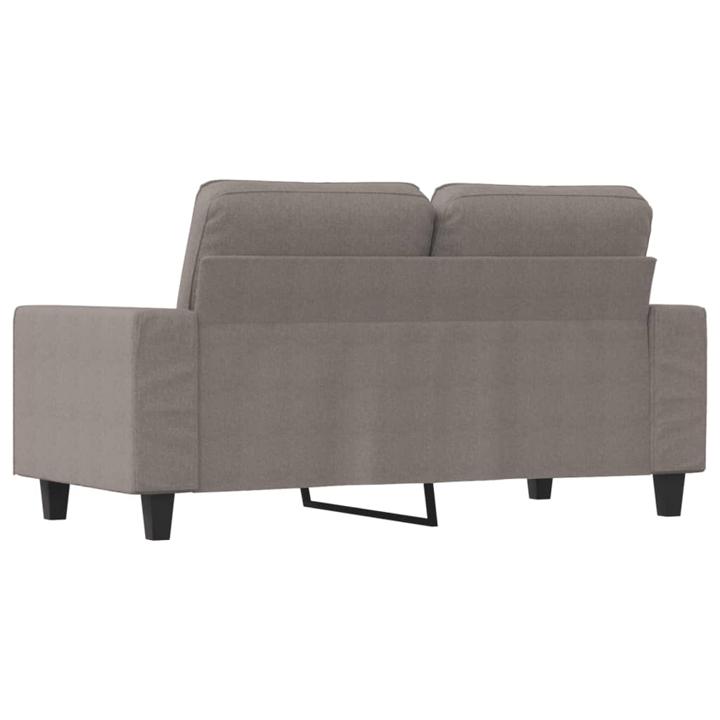 Tweezitsbank 120 cm stof taupe