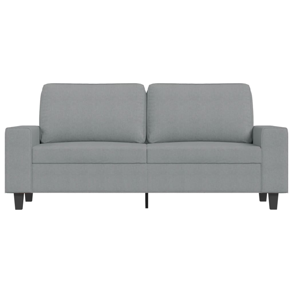 Tweezitsbank 140 cm stof lichtgrijs