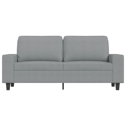 Tweezitsbank 140 cm stof lichtgrijs