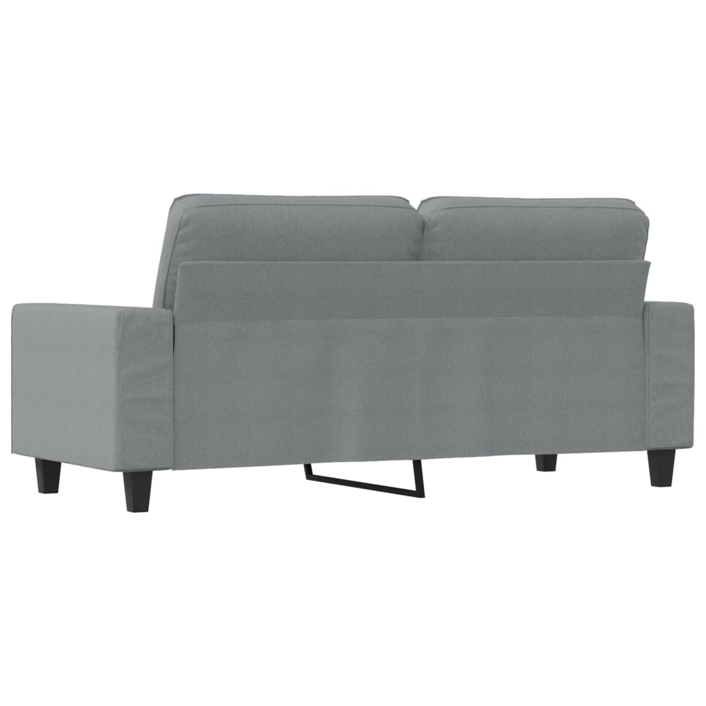 Tweezitsbank 140 cm stof lichtgrijs