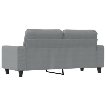 Tweezitsbank 140 cm stof lichtgrijs