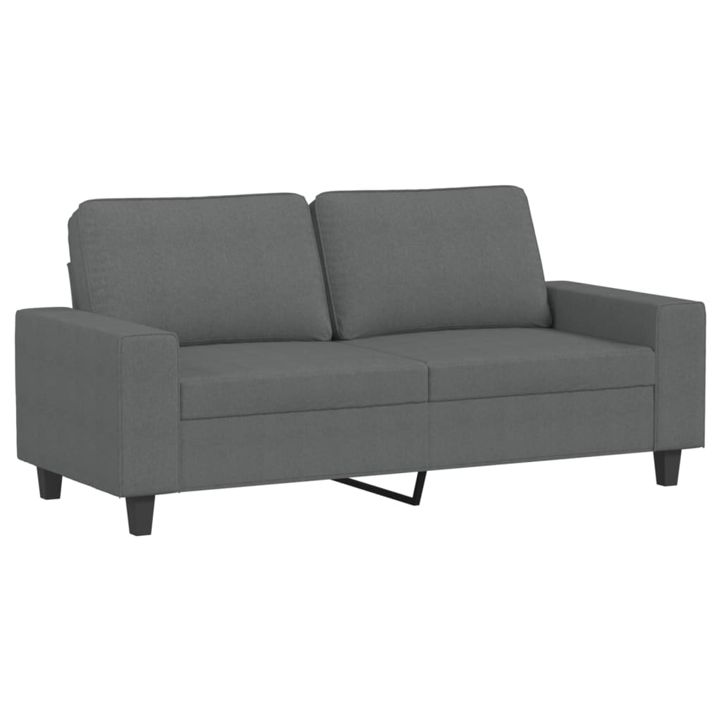 Tweezitsbank 140 cm stof donkergrijs