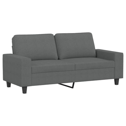 Tweezitsbank 140 cm stof donkergrijs