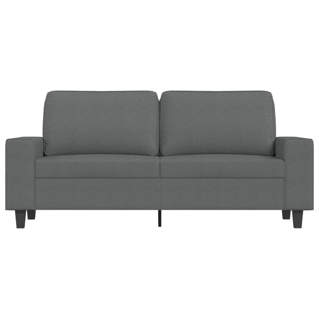Tweezitsbank 140 cm stof donkergrijs
