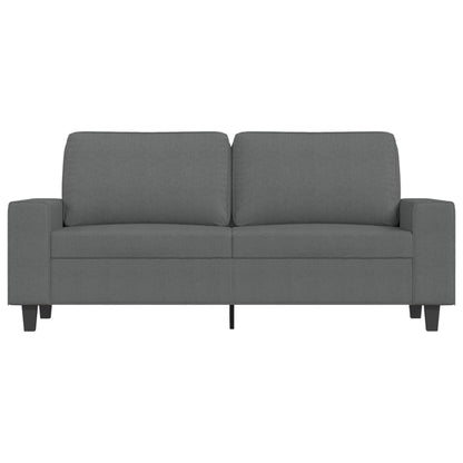 Tweezitsbank 140 cm stof donkergrijs