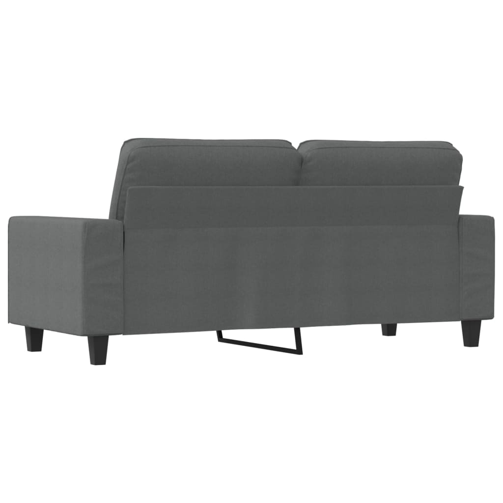 Tweezitsbank 140 cm stof donkergrijs