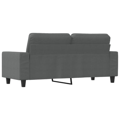 Tweezitsbank 140 cm stof donkergrijs