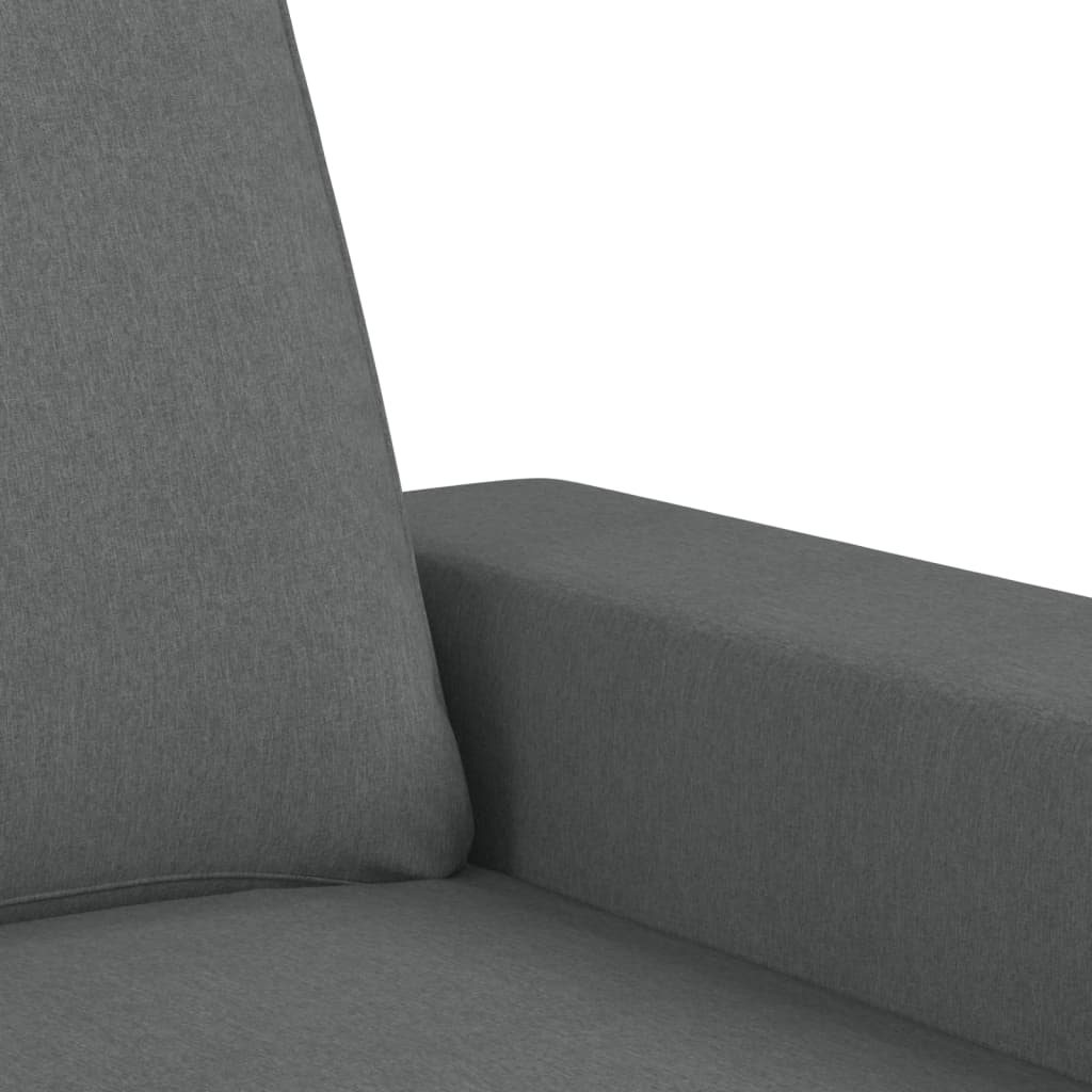 Tweezitsbank 140 cm stof donkergrijs