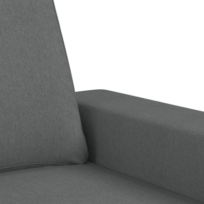 Tweezitsbank 140 cm stof donkergrijs