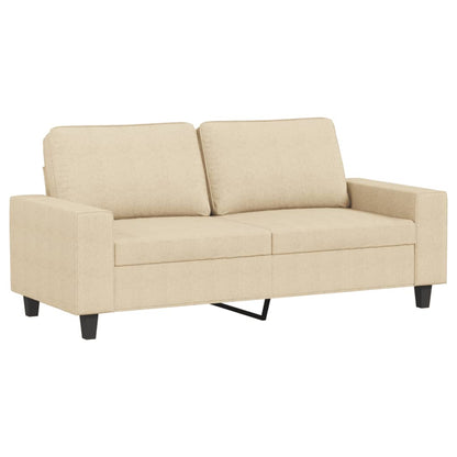 Tweezitsbank 140 cm stof crèmekleurig