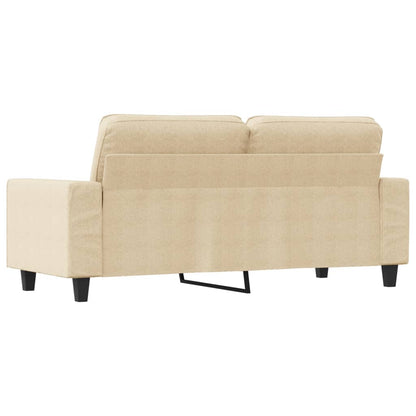 Tweezitsbank 140 cm stof crèmekleurig
