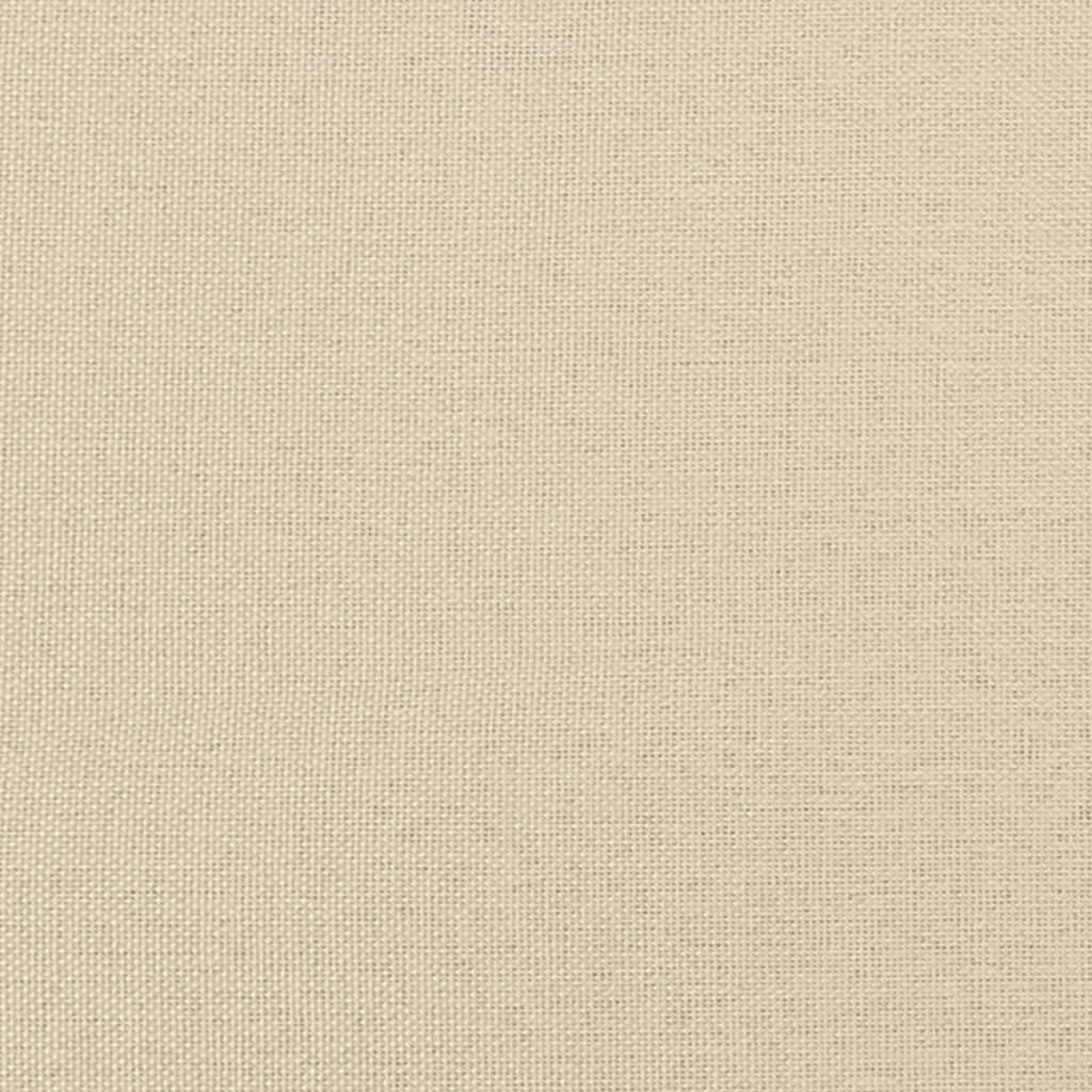 Tweezitsbank 140 cm stof crèmekleurig
