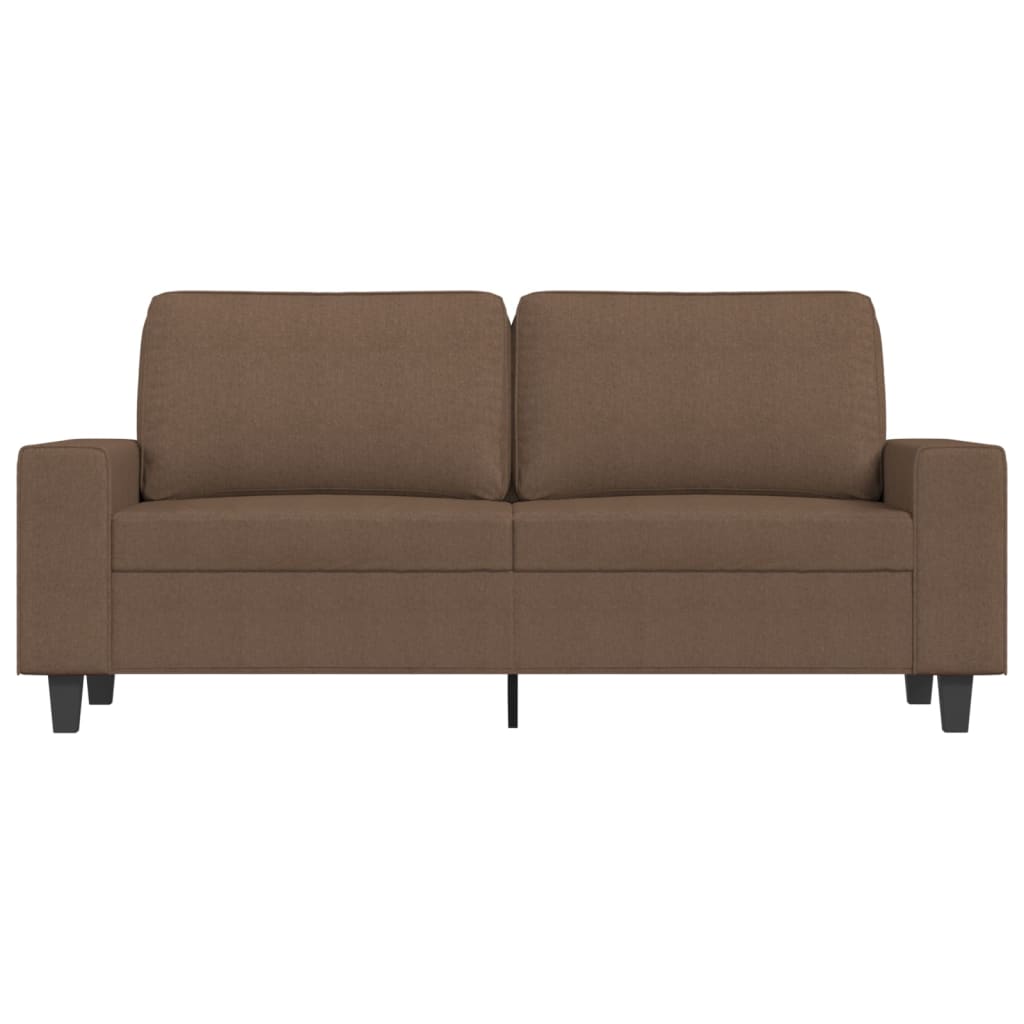 Tweezitsbank 140 cm stof bruin