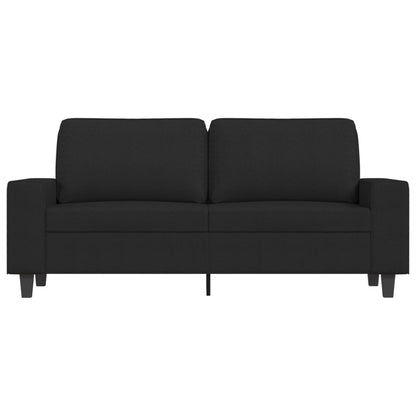 Tweezitsbank 140 cm stof zwart