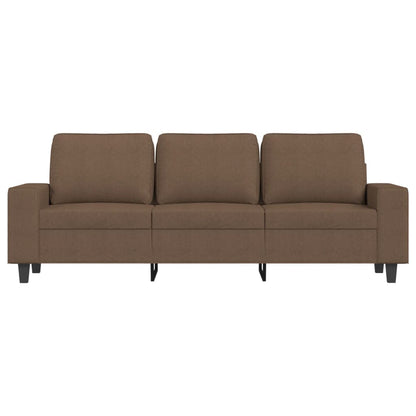 Driezitsbank 180 cm stof bruin