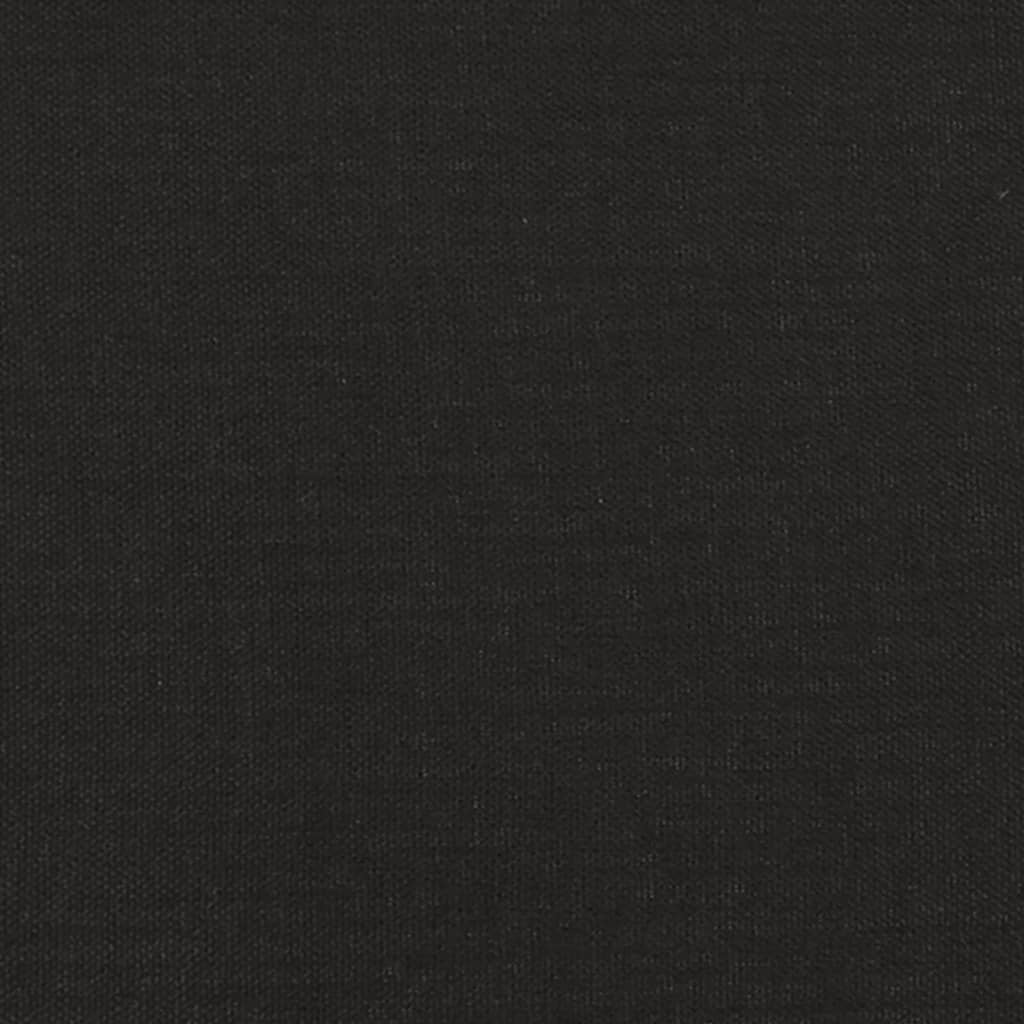 Driezitsbank 180 cm stof zwart