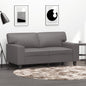 Tweezitsbank 120 cm kunstleer grijs