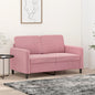 Tweezitsbank 120 cm fluweel roze