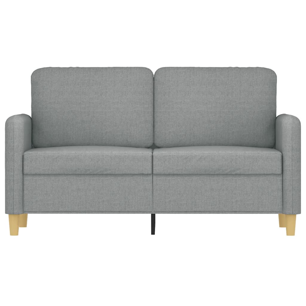 Tweezitsbank 120 cm stof lichtgrijs