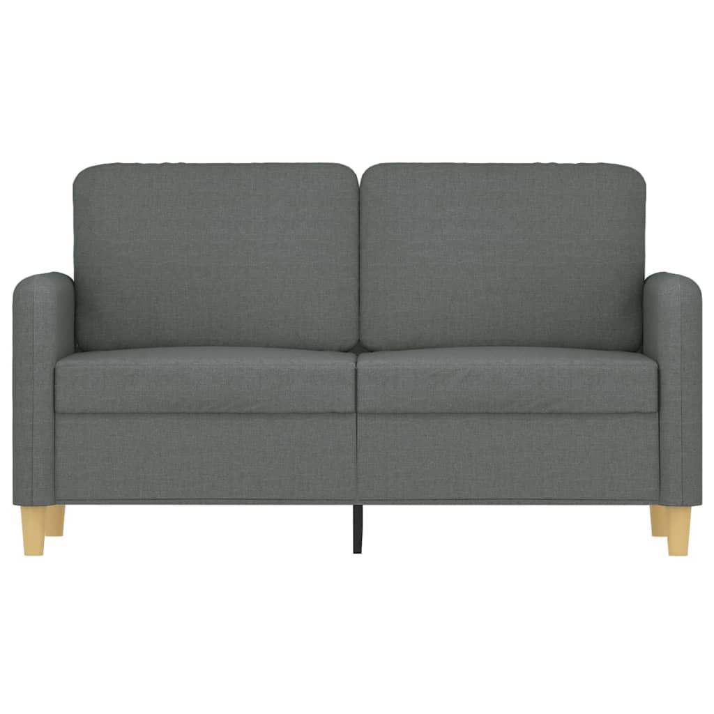 Tweezitsbank 120 cm stof donkergrijs