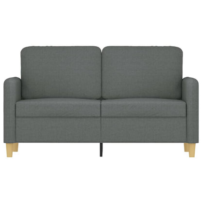 Tweezitsbank 120 cm stof donkergrijs