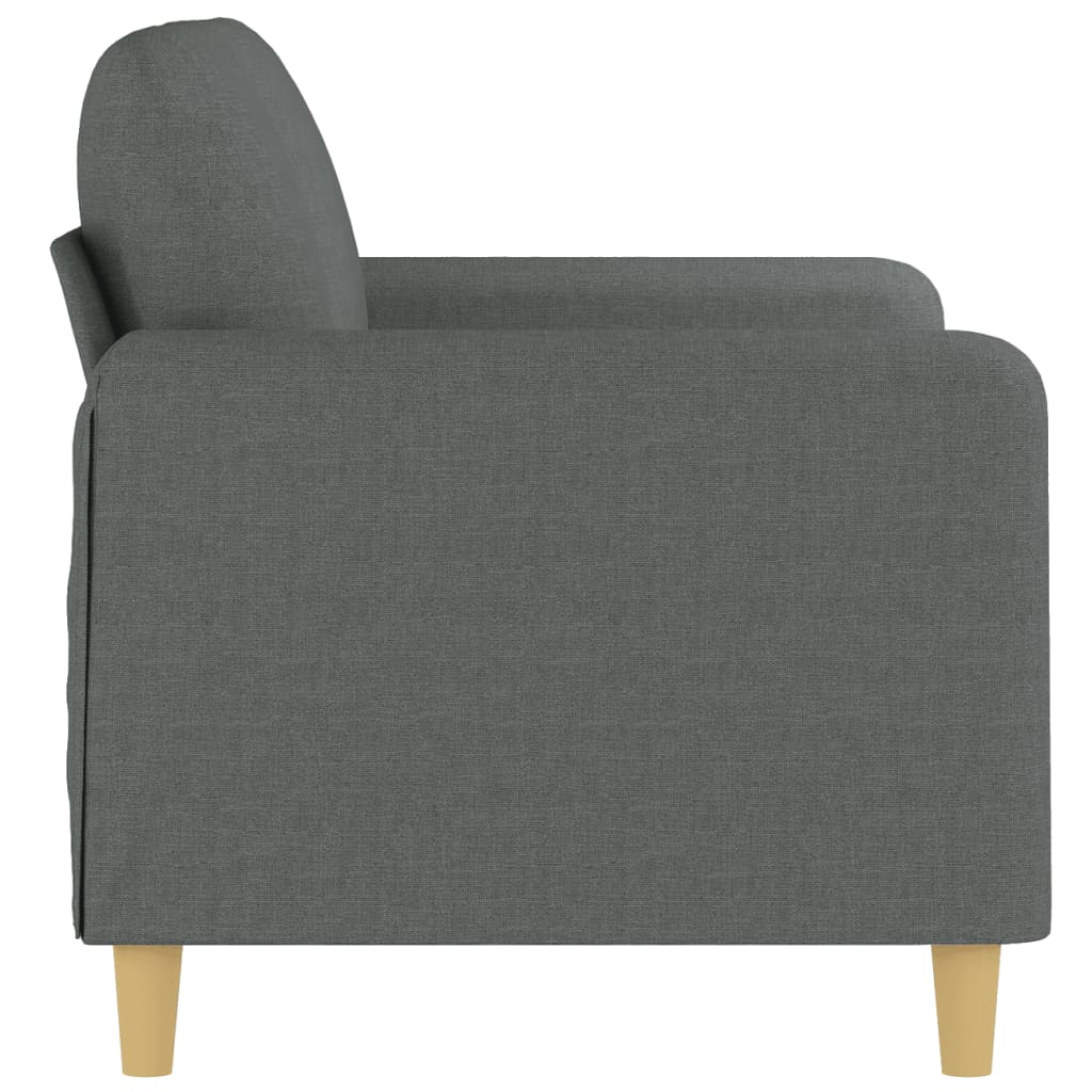 Tweezitsbank 120 cm stof donkergrijs
