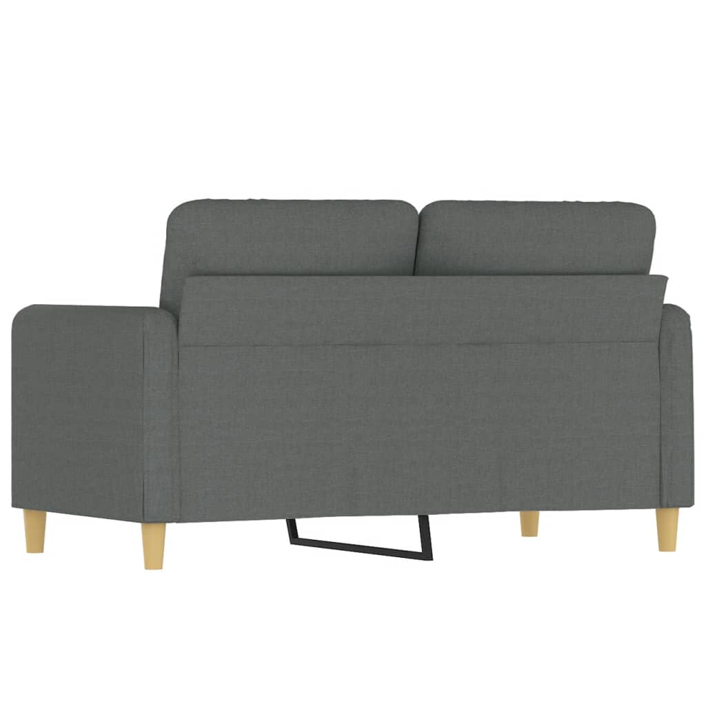 Tweezitsbank 120 cm stof donkergrijs
