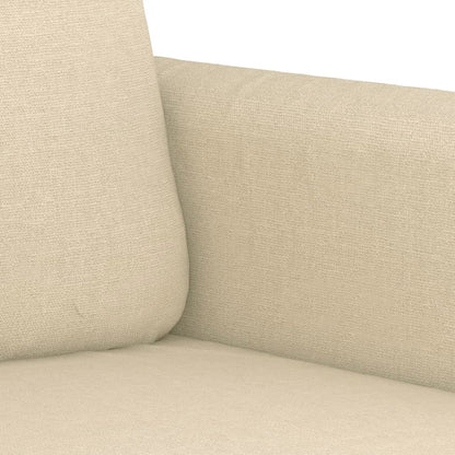 Tweezitsbank 120 cm stof crèmekleurig