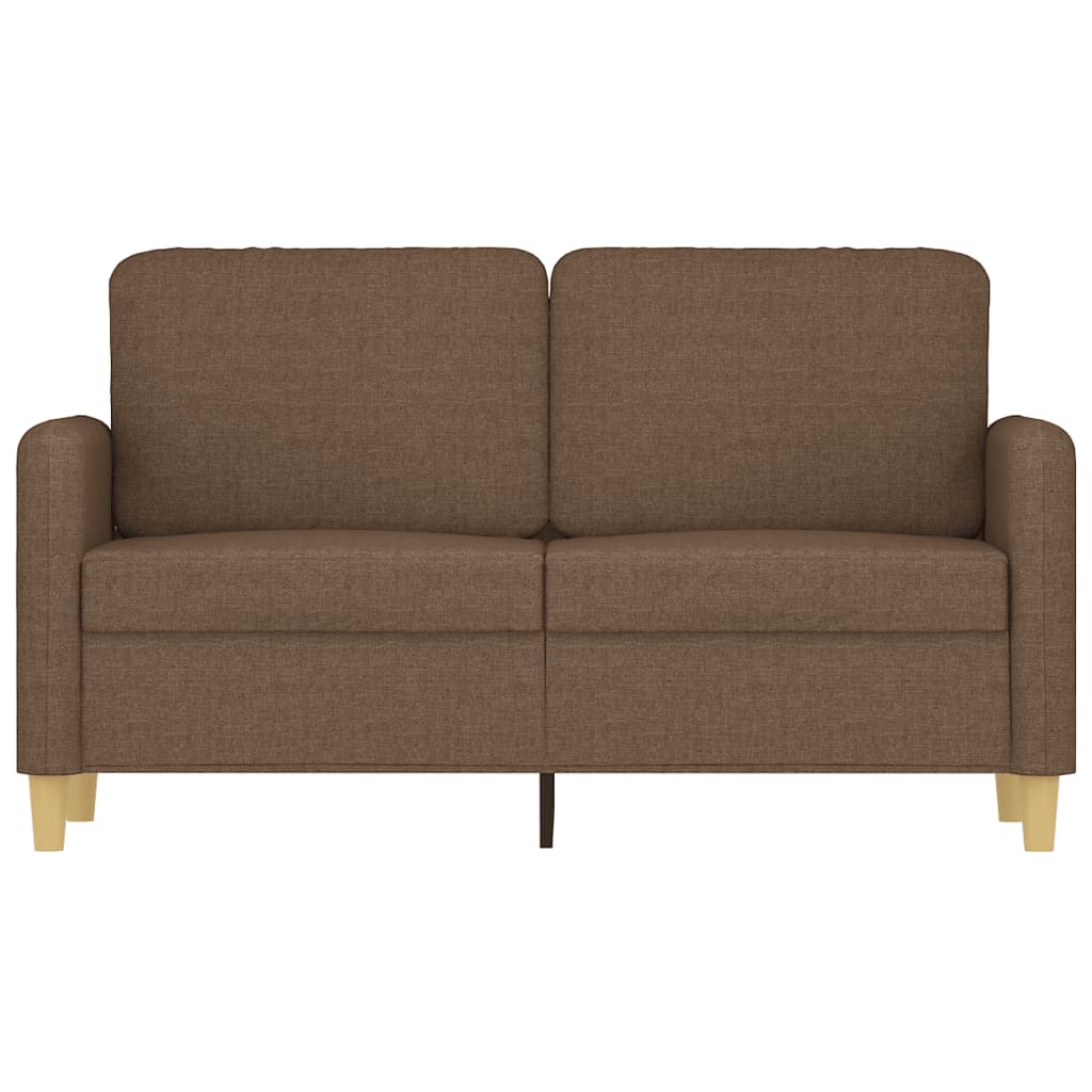 Tweezitsbank 120 cm stof bruin
