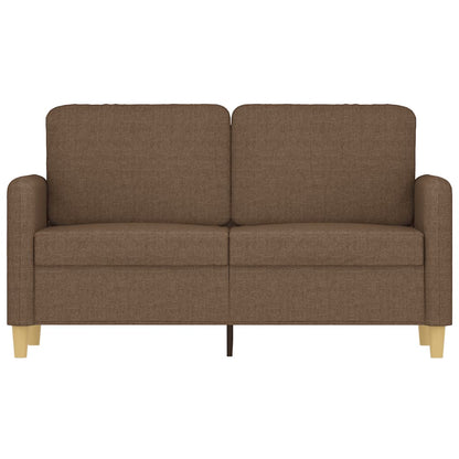Tweezitsbank 120 cm stof bruin