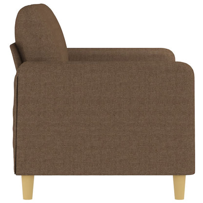 Tweezitsbank 120 cm stof bruin