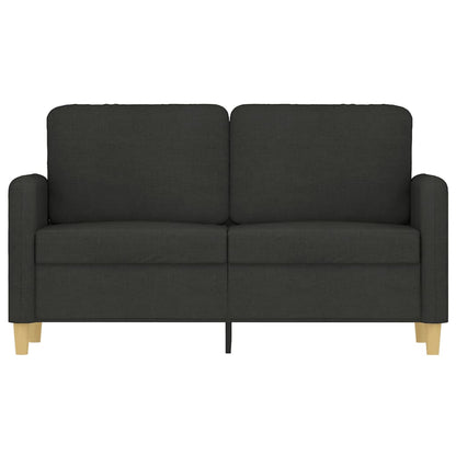 Tweezitsbank 120 cm stof zwart