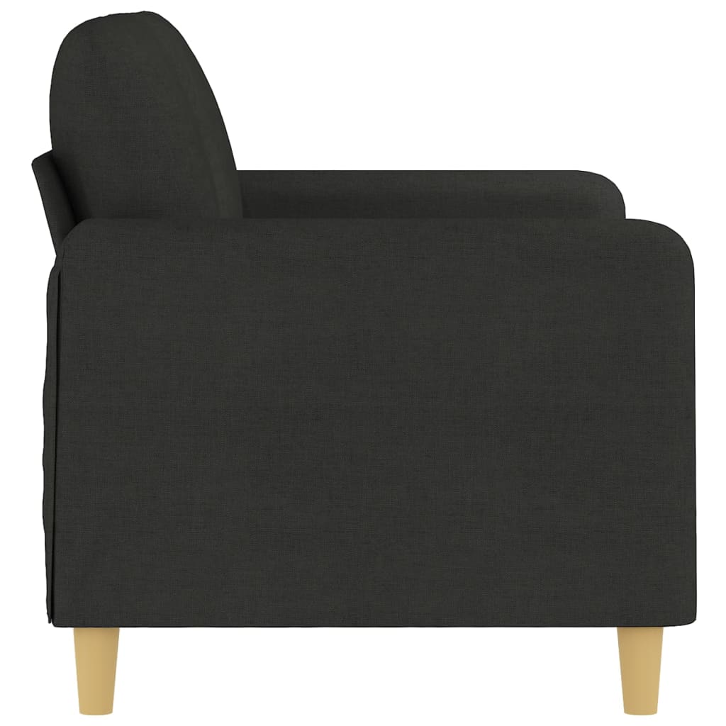 Tweezitsbank 120 cm stof zwart