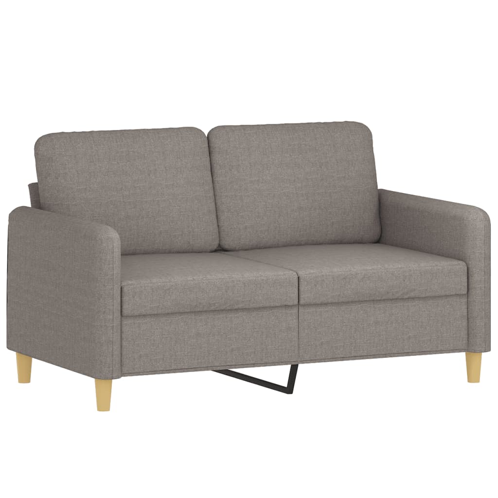 Tweezitsbank 120 cm stof taupe