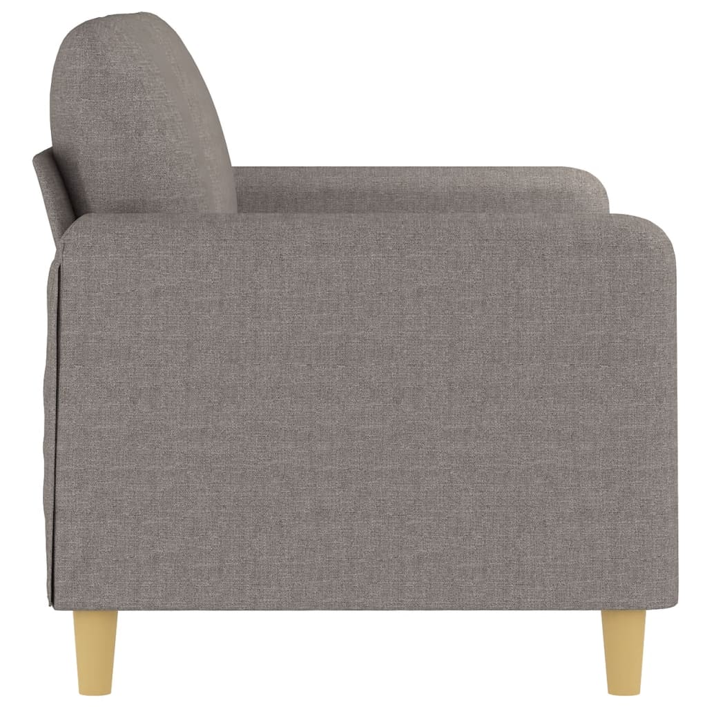 Tweezitsbank 120 cm stof taupe