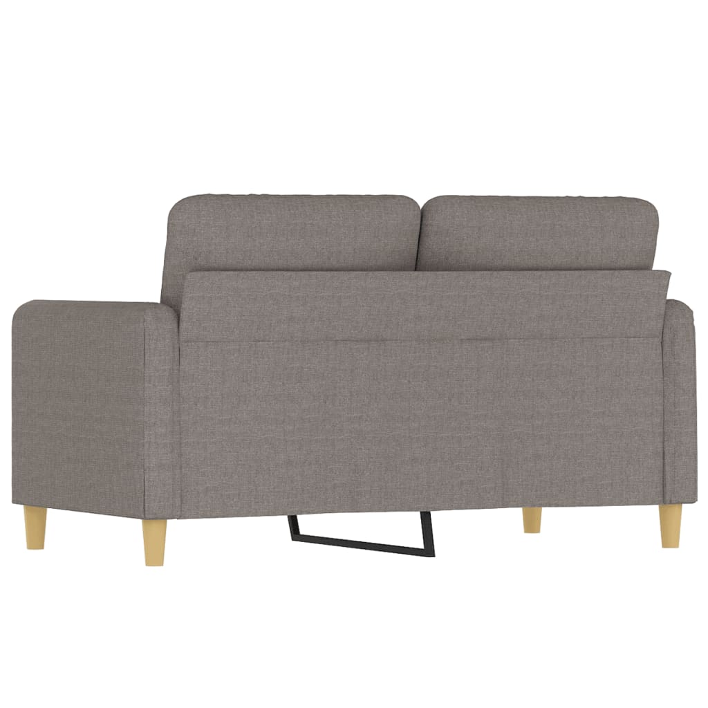 Tweezitsbank 120 cm stof taupe