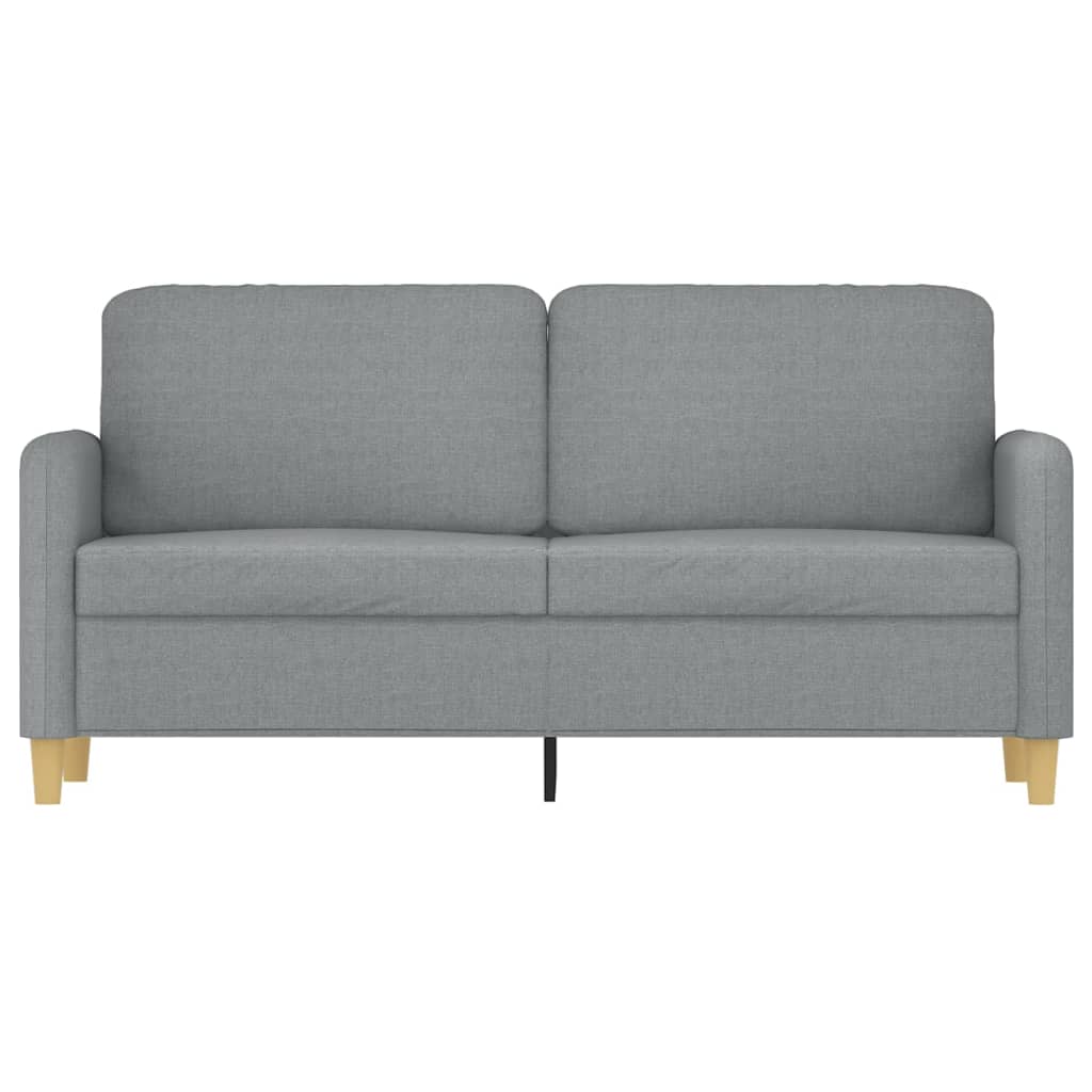 Tweezitsbank 140 cm stof lichtgrijs