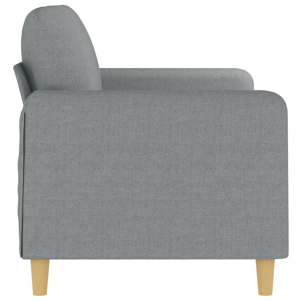 Tweezitsbank 140 cm stof lichtgrijs