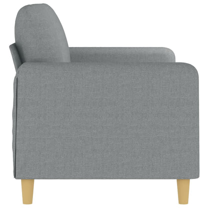 Tweezitsbank 140 cm stof lichtgrijs