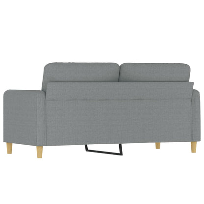 Tweezitsbank 140 cm stof lichtgrijs