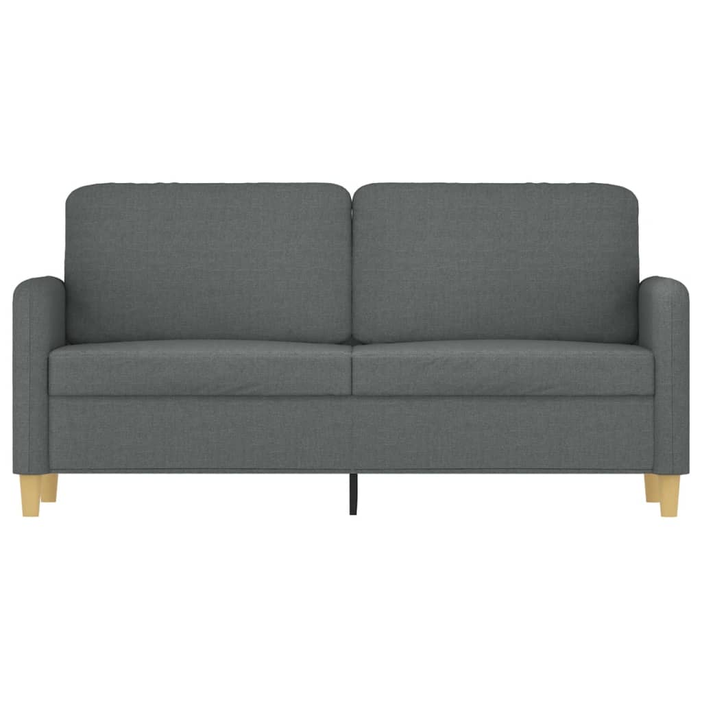 Tweezitsbank 140 cm stof donkergrijs