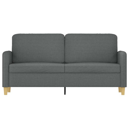 Tweezitsbank 140 cm stof donkergrijs