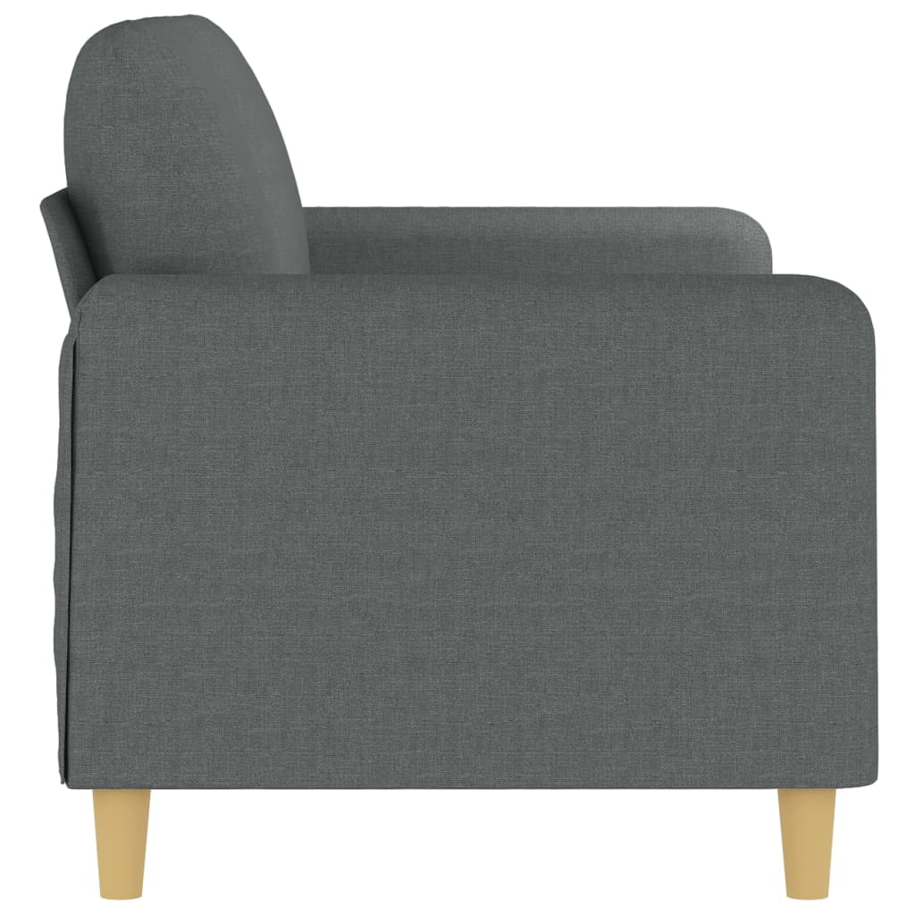 Tweezitsbank 140 cm stof donkergrijs