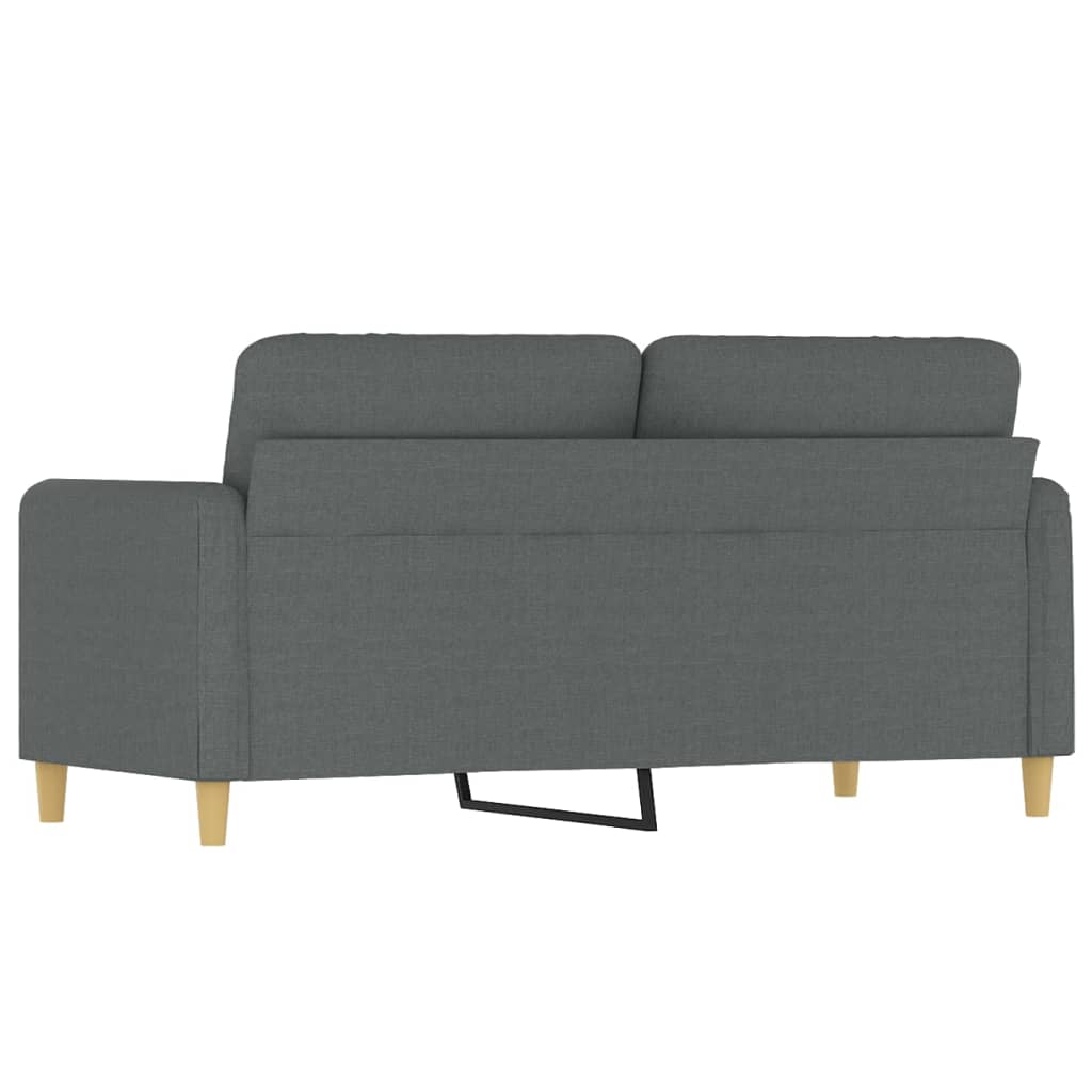 Tweezitsbank 140 cm stof donkergrijs